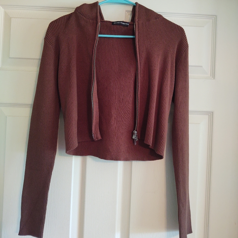 Brandy Melville cropped hoodie